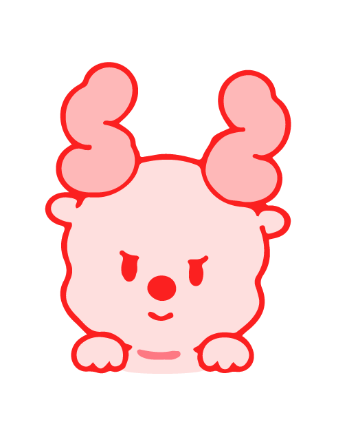 創衣の赤いキャラクター
